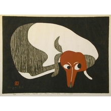 Asai Kiyoshi, 朝井清 (Kiyoshi Saito)による浮世絵「Dog」