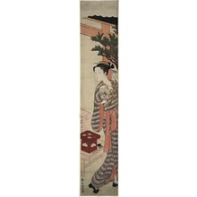 Japanese Print "The Tea Stall" by Suzuki Harunobu, 鈴木春信 (Suzuki Harunobu)