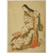 Japanese Print "The Poetess Ono no Komachi" by Suzuki Harunobu, 鈴木春信 (Suzuki Harunobu)
