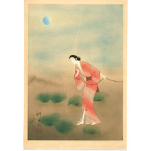 Yamamura Toyonari创作的日本版画《Heroine Koman》