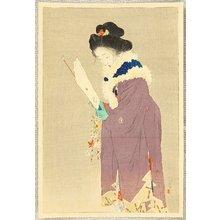 Japanischer Druck "New Year's Eve" von Kaburagi Kiyokata, 鏑木清方 (Kaburagi Kiyokata)