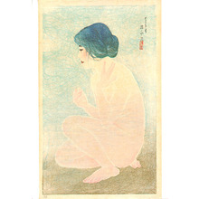 Ito Shinsui, 伊東深水 (Ito Shinsui)创作的日本版画《Bathing in Early Summer (Limited Edition)》