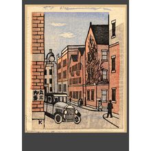 Suwa Kanenori, 諏訪兼紀 (Suwa Kanenori)创作的日本版画《#5 Marunouchi Naka-dori》