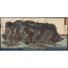 Japanischer Druck "A Picture of Enoshima Island in Sagami Province (Soshu enoshima no zu)" von Utagawa Kuniyoshi, 歌川国芳 (Utagawa Kuniyoshi)
