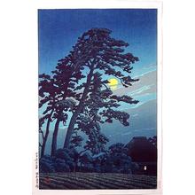 Kawase Hasui, 川瀬巴水 (Kawase Hasui (川瀬巴水))による浮世絵「Moon At Magome — 馬込の月」