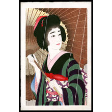 Torii Kotondo, 鳥居言人 (Torii Kotondo (鳥居言人))による浮世絵「Ame- Rain — 雨」