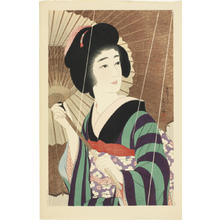 Torii Kotondo, 鳥居言人 (Torii Kotondo (鳥居言人))による浮世絵「Ame- Rain — 雨」