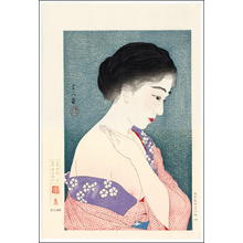 Torii Kotondo, 鳥居言人 (Torii Kotondo (鳥居言人))による浮世絵「Make-up — 化粧」