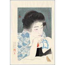 Torii Kotondo, 鳥居言人 (Torii Kotondo (鳥居言人))による浮世絵「Morning Hair - Asa Negami — 朝寝髪」