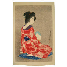Torii Kotondo, 鳥居言人 (Torii Kotondo (鳥居言人))による浮世絵「Nagajuban- Long Undergarment — 長襦袢」