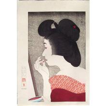 Japanese Print "Rouge- lipstick — Beni" by Torii Kotondo, 鳥居言人 (Torii Kotondo (鳥居言人))
