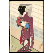 Japanese Print "Snow at Higashiyama" by Miki Suizan, 三木翠山 (Suizan Miki (1887-1957))
