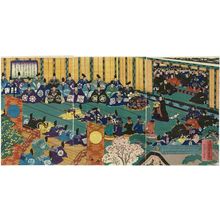 Hasegawa Sadanobu I, 代長谷川貞信 (Hasegawa Sadanobu I)创作的日本版画《Jinmu Tennô gosokui...》