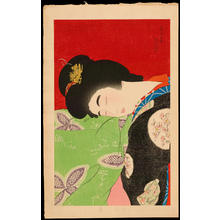 Torii Kotondo, 鳥居言人 (Kotondo, Torii)による浮世絵「A Nap (Utatane) - うたっ寝」