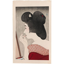 Torii Kotondo, 鳥居言人 (Torii Kotondo)による浮世絵「Rouge (Beni)」