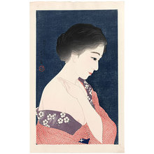Torii Kotondo, 鳥居言人 (Torii Kotondo)による浮世絵「Make-Up (Kesho)」