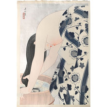 Ito Shinsui, 伊東深水 (Ito Shinsui)创作的日本版画《Hair (Kami)》