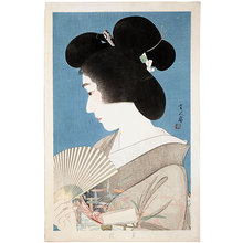 Torii Kotondo, 鳥居言人 (Torii Kotondo)による浮世絵「Summer Geisha (Natsuko)」